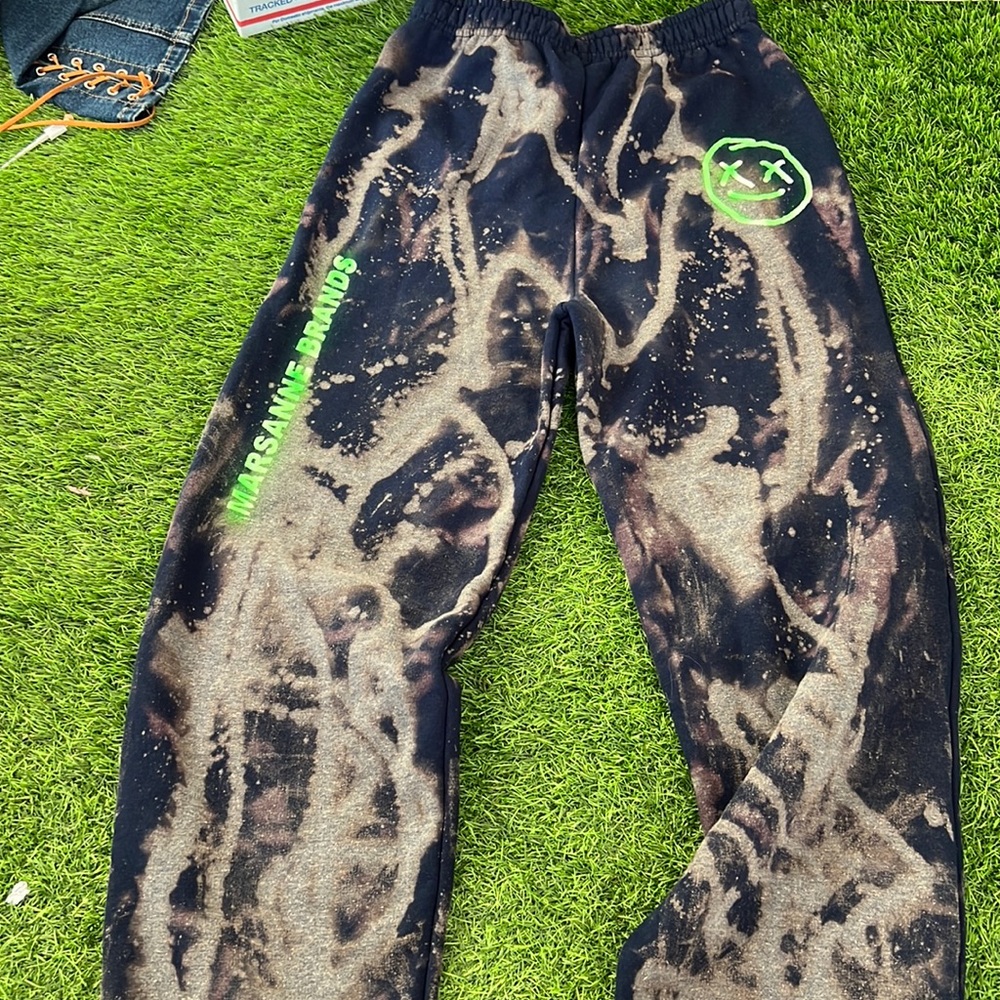 Marsanne Brands hand dyed unique sweatpants NWT small